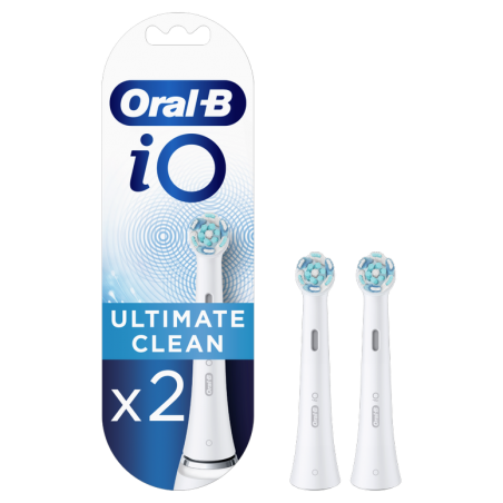 ORAL-B iO Ultimate Clean White Ανταλλακτικές Κεφαλές Ηλεκτρικής Οδοντόβουρτσας, 2 τεμάχια