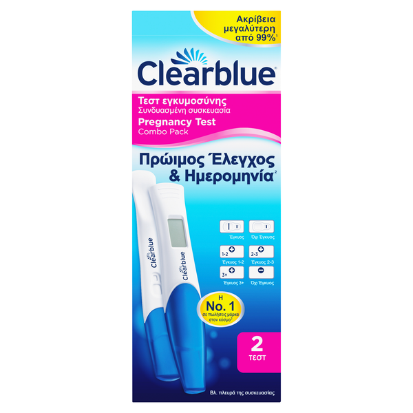 CLEARBLUE Combo Pack Τεστ Εγκυμοσύνης Πρώιμος...