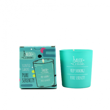 Aloe+ Colors Pure Serenity Scented Soy Candle Κερί Σόγιας με Άρωμα Μανόλια, 220g