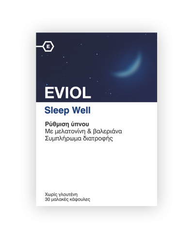 EVIOL Sleep Well Συμπλήρωμα Διατροφής με Μελατονίνη &...