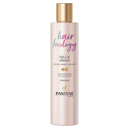 PANTENE PRO-V Hair Biology Full & Vibrant Shampoo Σαμπουάν για Λεπτά ή με Αραίωση & Βαμμένα Μαλλιά, 250ml