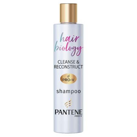 PANTENE PRO-V Hair Biology Cleanse & Reconstruct Shampoo Σαμπουάν για Λιπαρές Ρίζες & Επανόρθωση, 250ml